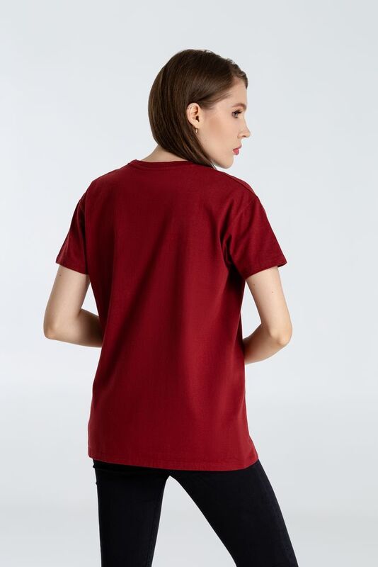 Футболка A God is High, гранатово-красная арт.70965.51