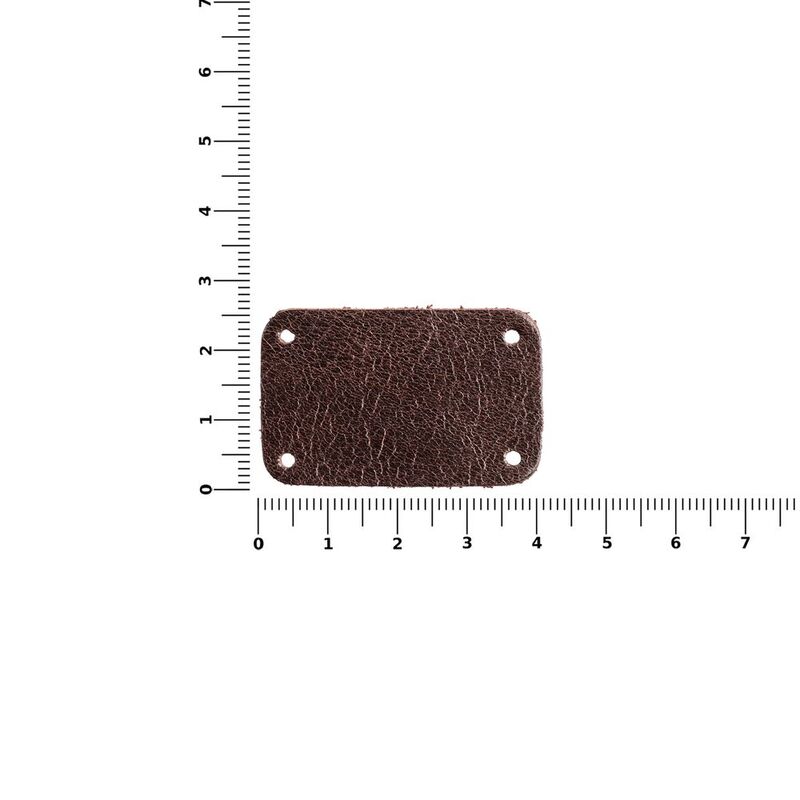 Лейбл кожаный Beta, S, коричневый арт.13845.59