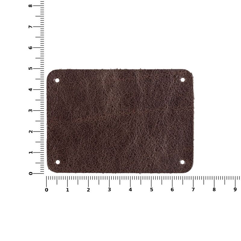 Лейбл кожаный Beta, XL, коричневый арт.13944.59