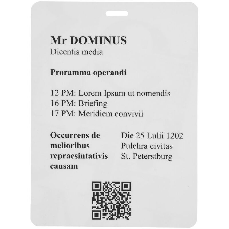 Бейдж с печатью на заказ, матовая ламинация арт.75015.00