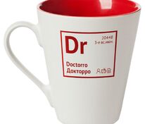 Кружка &laquo;Разделение труда. Докторро&raquo;, белая с красным арт.71022.50