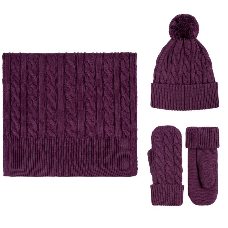 Варежки Heat Trick, баклажановые арт.12877.74