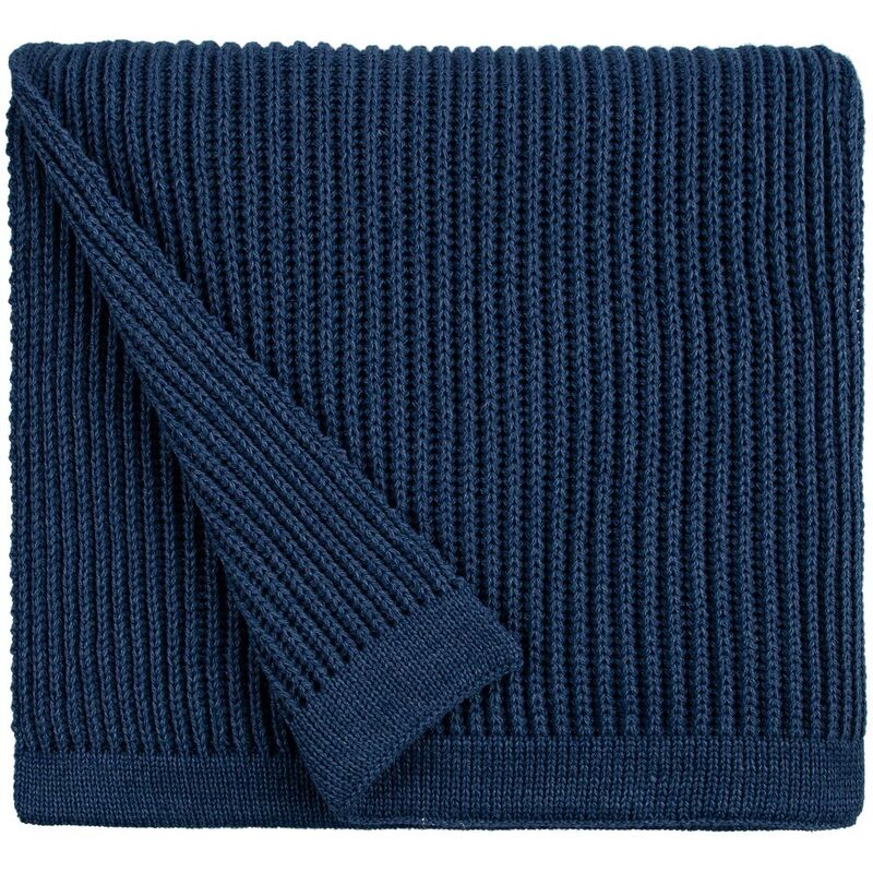 Плед Shirr, синий (деним) арт.21277.43