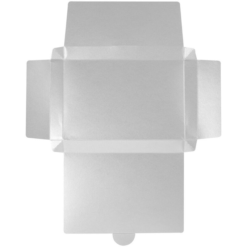 Коробка самосборная Flacky Slim, серебристая арт.12207.10