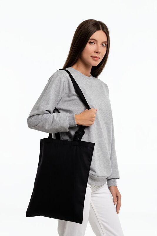 Сумка для покупок с регулируемыми ручками Leta, черная арт.12198.30