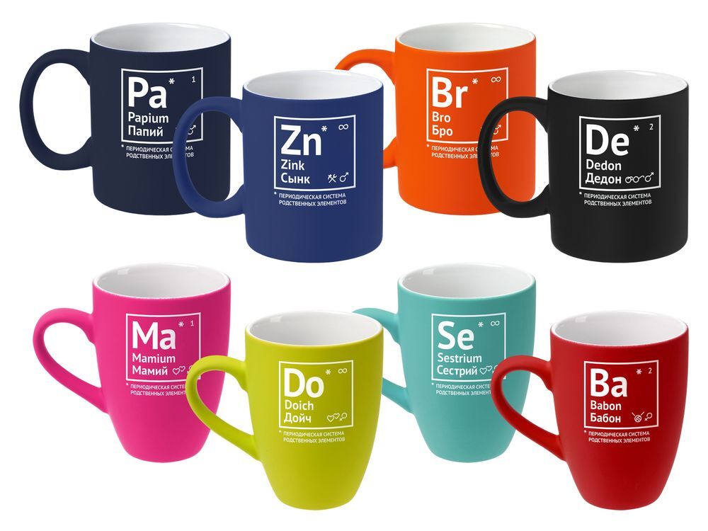 Кружка &laquo;Бабон&raquo; с покрытием софт-тач, ярко-красная арт.70228.55