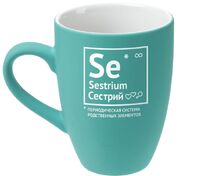 Кружка &laquo;Сестрий&raquo; с покрытием софт-тач, бирюзовая арт.70228.49