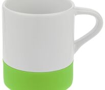 Кружка с силиконовой подставкой Protege, зеленое яблоко арт.12892.91