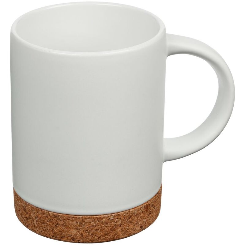 Кружка с пробковой подставкой Corky, белая арт.12894.60