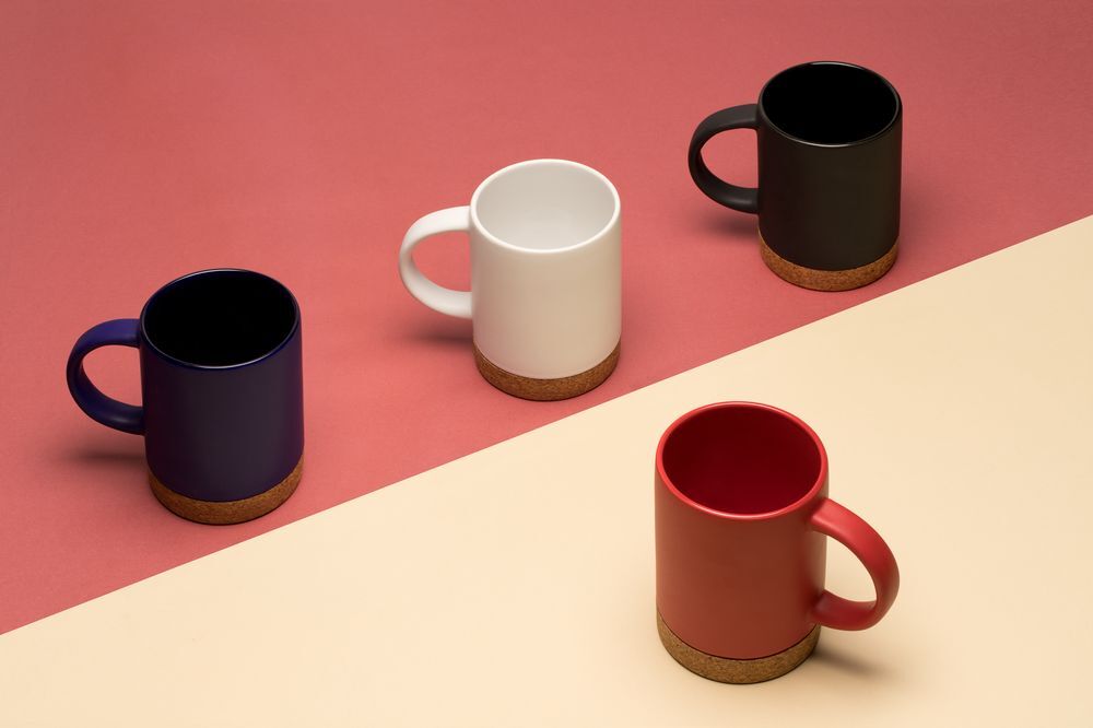 Кружка с пробковой подставкой Corky, белая арт.12894.60