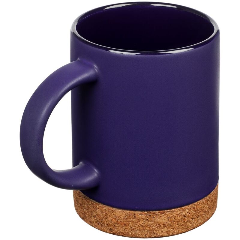 Кружка с пробковой подставкой Corky, синяя арт.12894.40