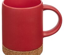 Кружка с пробковой подставкой Corky, красная арт.12894.50