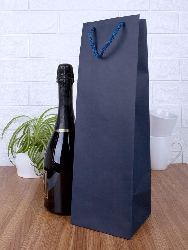 Пакет под бутылку Vindemia, синий арт.75556.40
