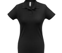 Рубашка поло женская ID.001 черная арт.PWI11002