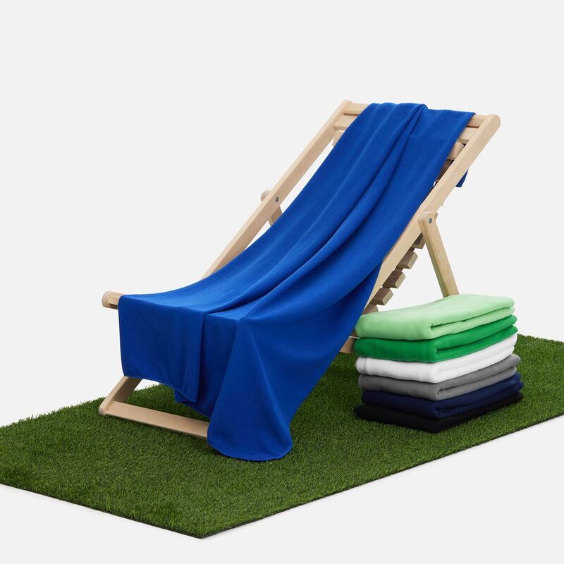 Флисовый плед Warm&Peace, ярко-синий арт.7669.44