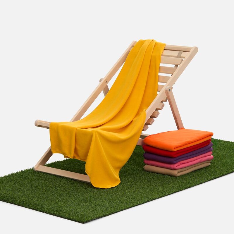 Флисовый плед Warm&Peace, желтый арт.7669.80