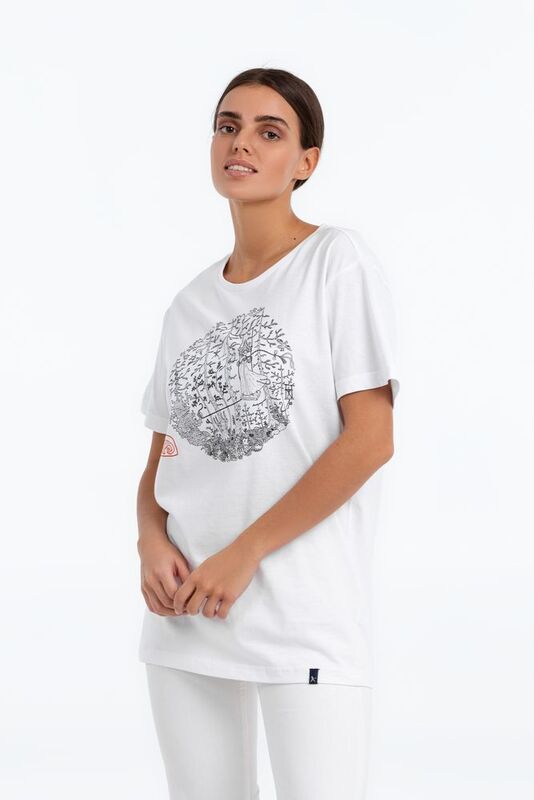 Футболка &laquo;Качели&raquo;, белая арт.71067.60