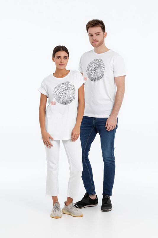 Футболка &laquo;Качели&raquo;, белая арт.71067.60