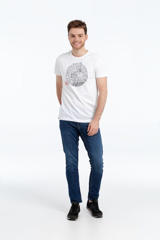 Футболка &laquo;Качели&raquo;, белая арт.71067.60