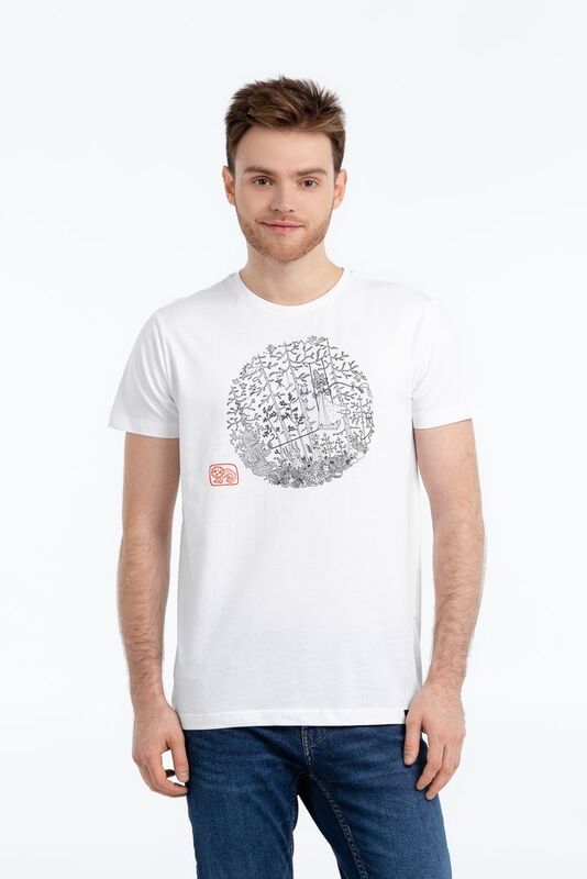 Футболка &laquo;Качели&raquo;, белая арт.71067.60