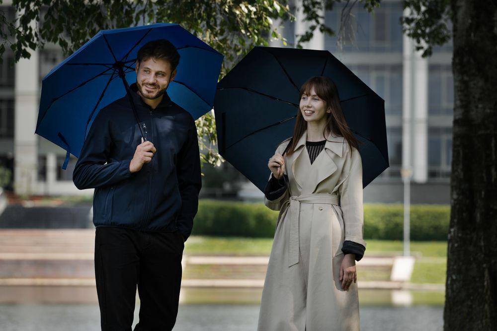 Зонт складной Monsoon, черный арт.14518.30