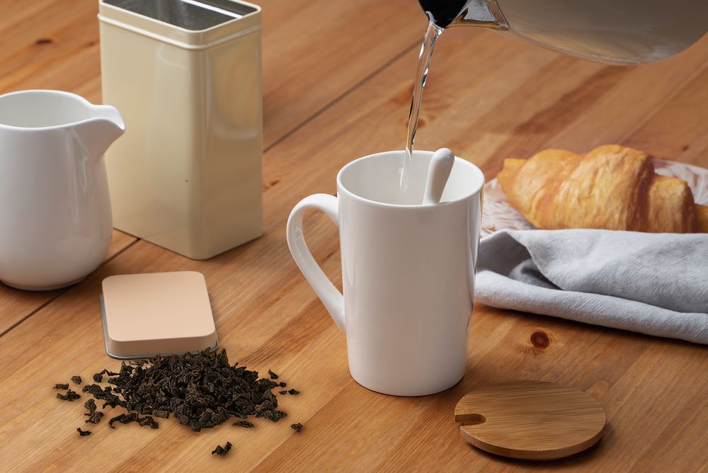 Кружка Parley с ложкой и бамбуковой крышкой арт.12844.60