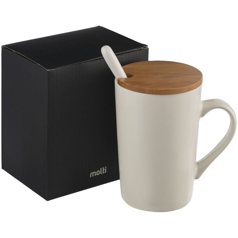 Кружка Parley с ложкой и бамбуковой крышкой арт.12844.60