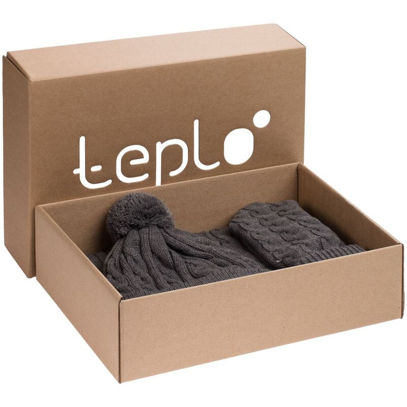 Набор Heat Trick, темно-серый меланж арт.12795.13