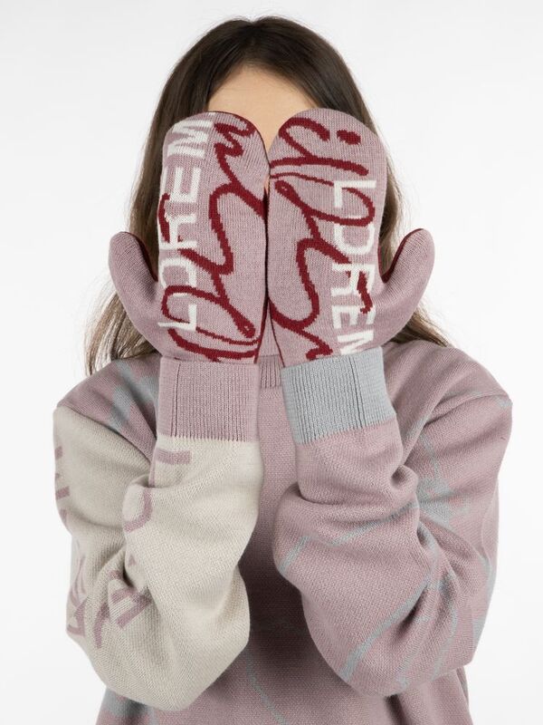 Варежки на заказ Mani, полушерсть арт.18547.02