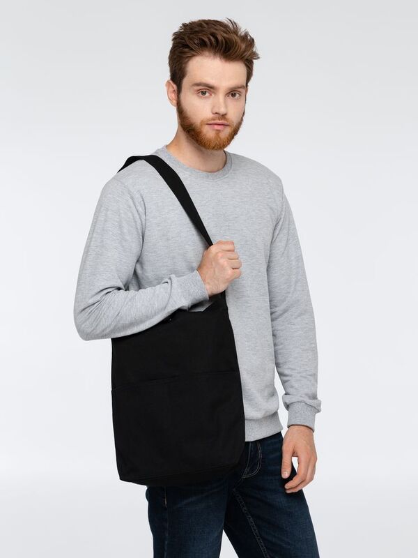 Сумка холщовая через плечо Artspace, черная арт.10878.30