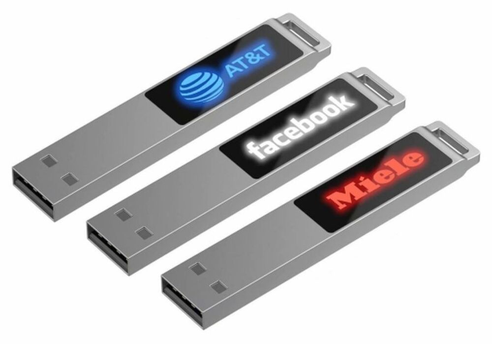 Флешка markBright с синей подсветкой, 16 Гб арт.21022.46