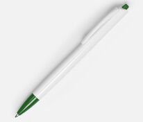Ручка шариковая Tick, белая с зеленым арт.15906.69