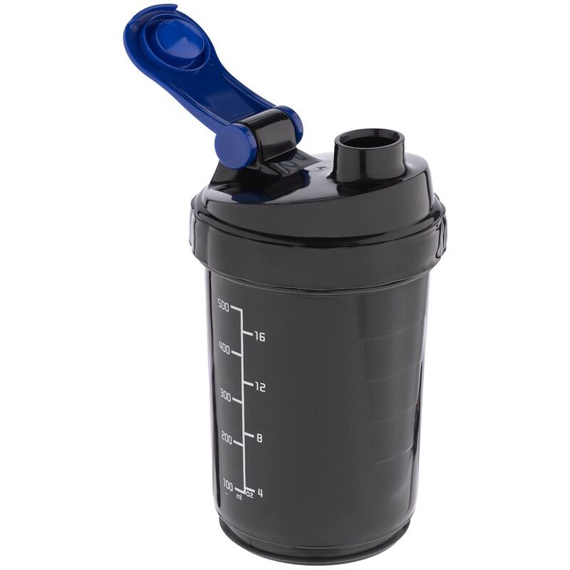 Спортивный шейкер с контейнером Tonus, черно-синий арт.17053.34