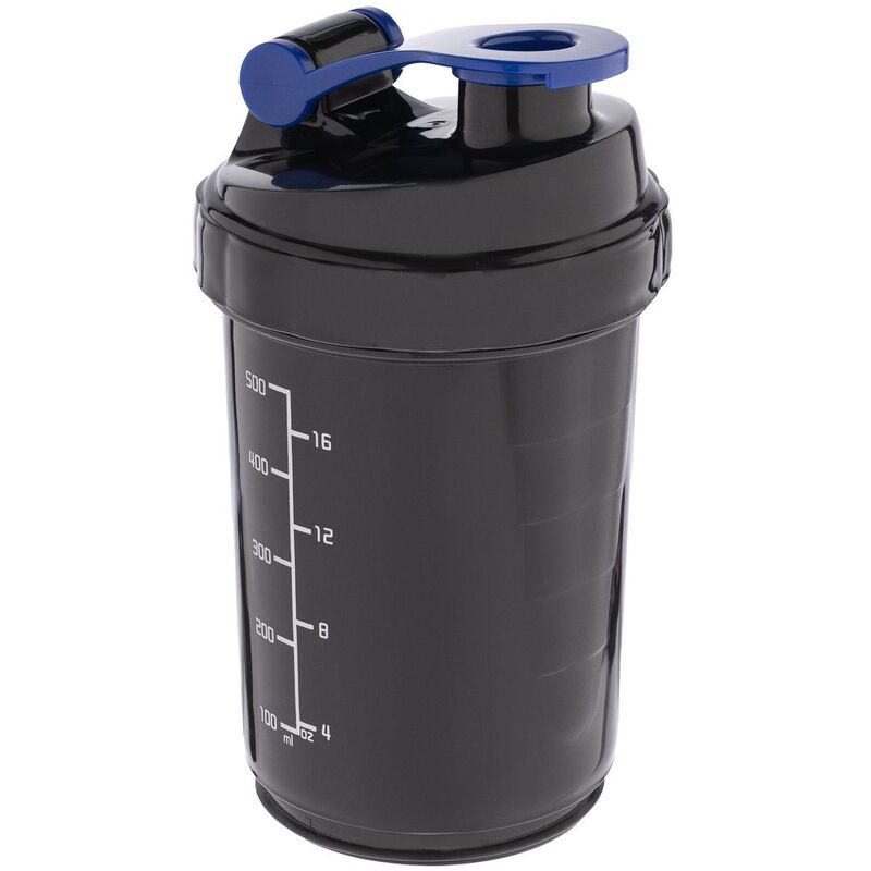 Спортивный шейкер с контейнером Tonus, черно-синий арт.17053.34