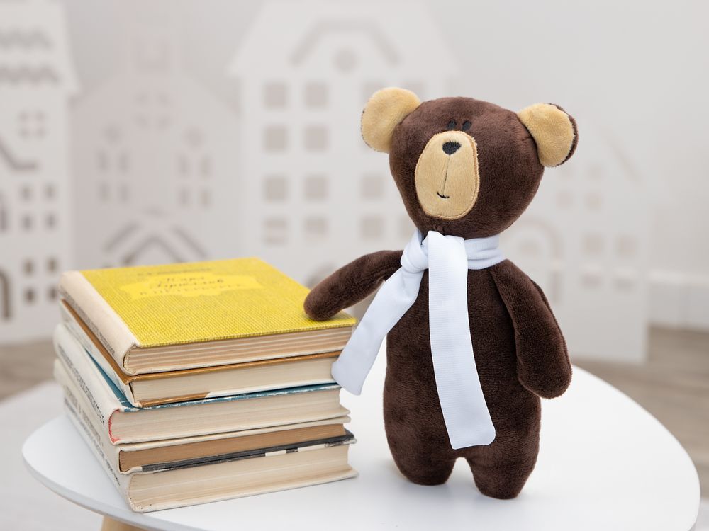 Мягкая игрушка Beastie Toys, мишка с белым шарфом арт.12988.01