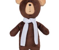 Мягкая игрушка Beastie Toys, мишка с белым шарфом арт.12988.01