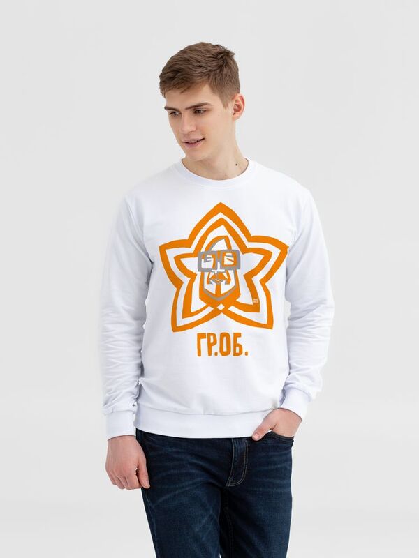 Свитшот &laquo;Меламед. Егор Летов&raquo;, белый арт.71175.60