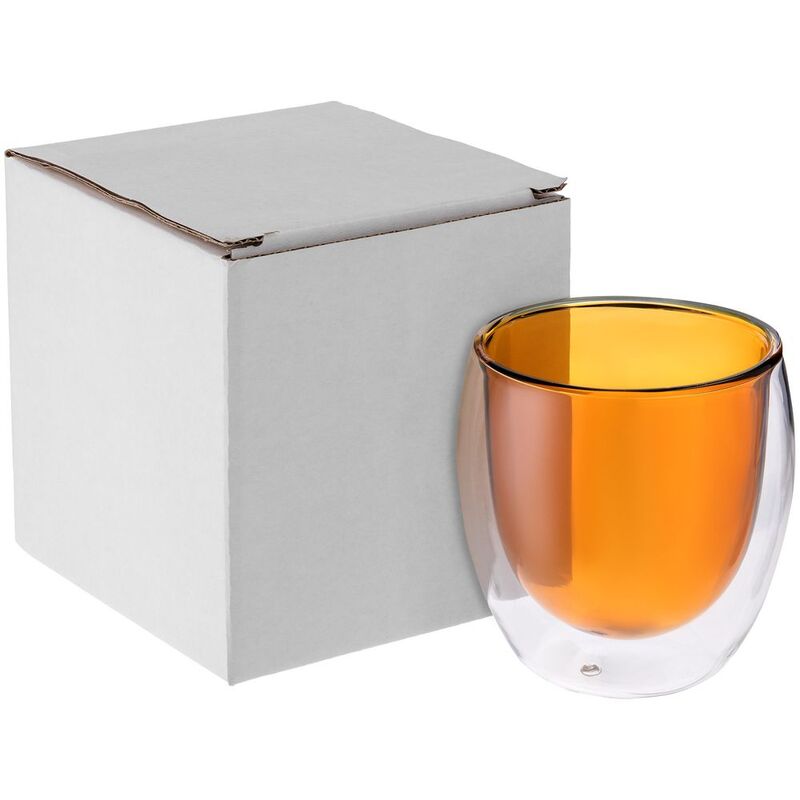 Стакан с двойными стенками Glass Bubble, желтый арт.5676.80