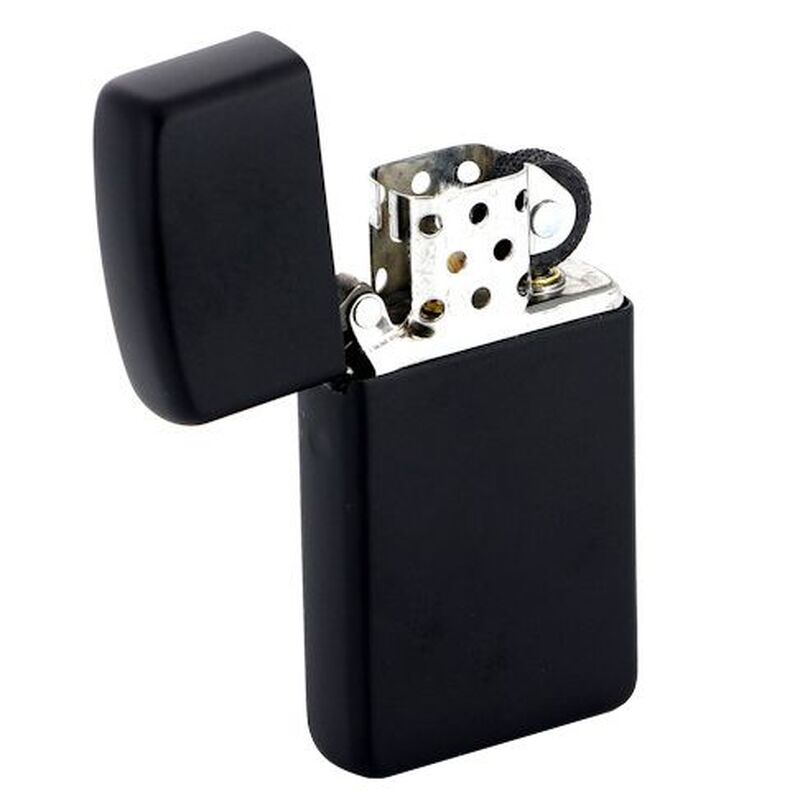 Зажигалка Zippo Slim Matt, матовая черная арт.12973.30