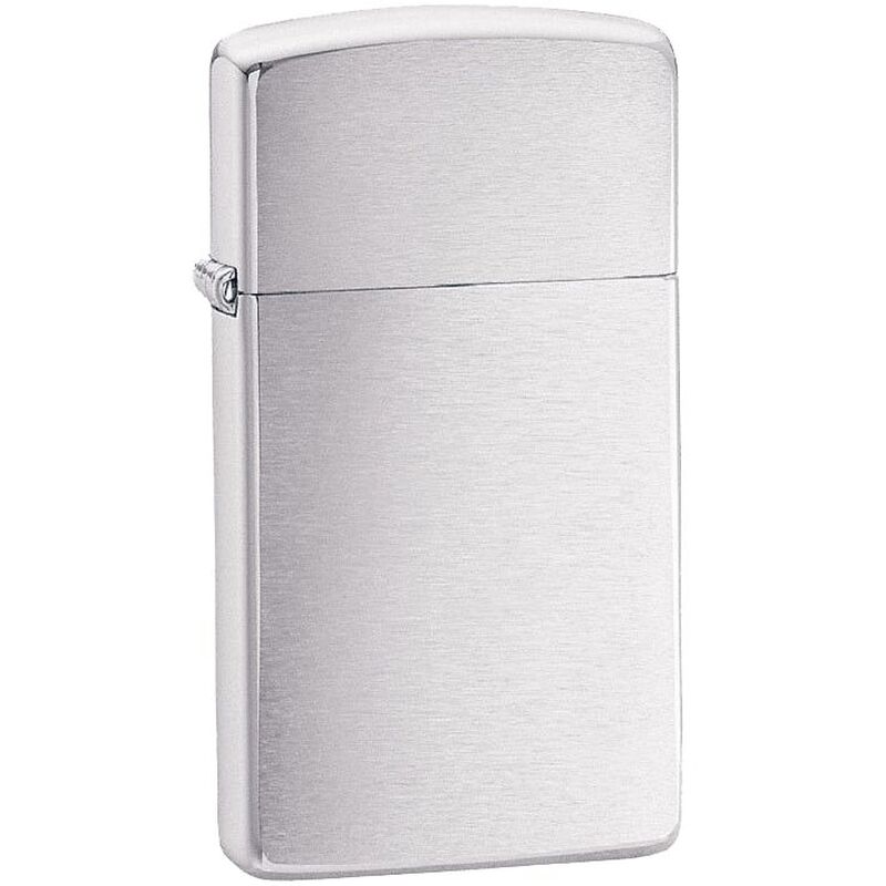 Зажигалка Zippo Slim Brushed, матовая серебристая арт.12974.11