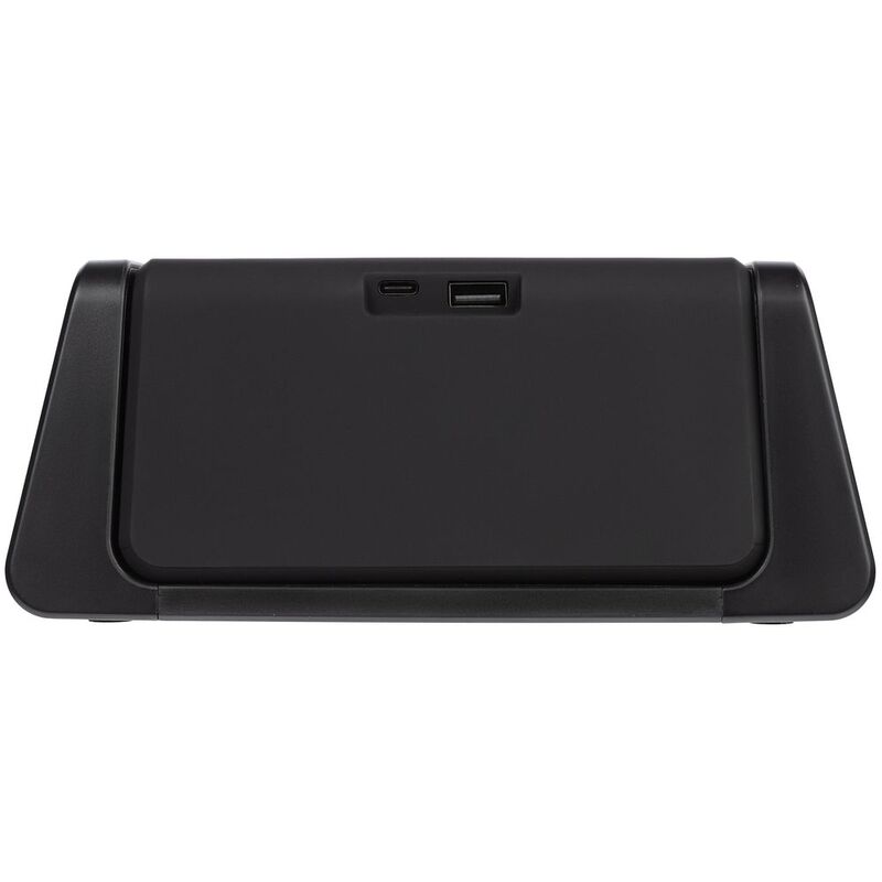 Настольный стерилизатор с беспроводной зарядкой и часами UV Depot, черный арт.13198.30