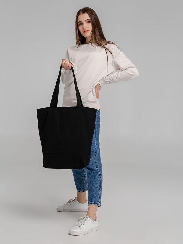 Сумка для покупок на молнии Shopaholic Zip, черная арт.11683.33