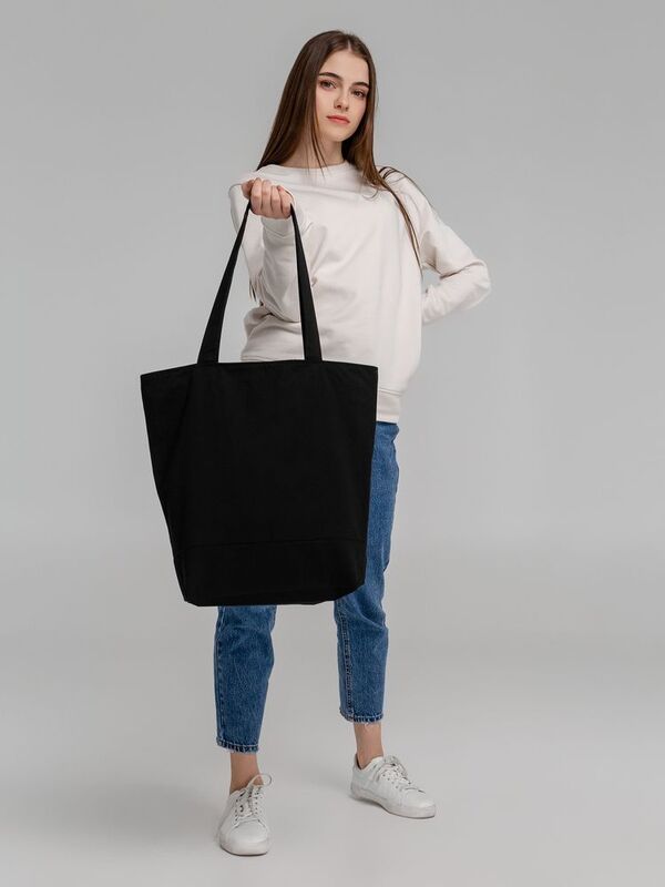 Сумка для покупок на молнии Shopaholic Zip, черная арт.11683.33