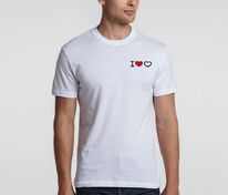 Футболка &laquo;Люблю любовь&raquo;, белая арт.71210.60