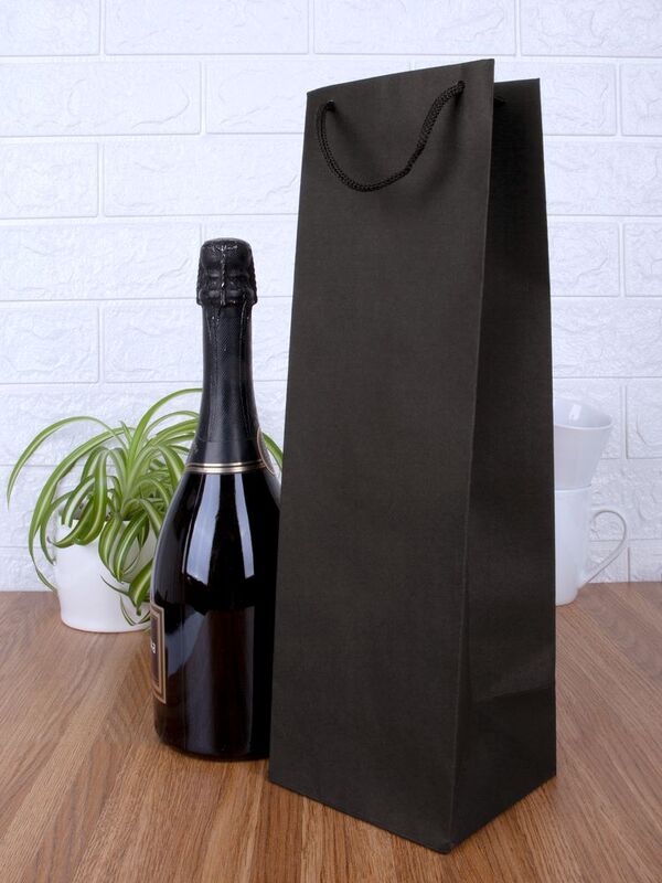 Пакет под бутылку Vindemia, черный арт.75556.30