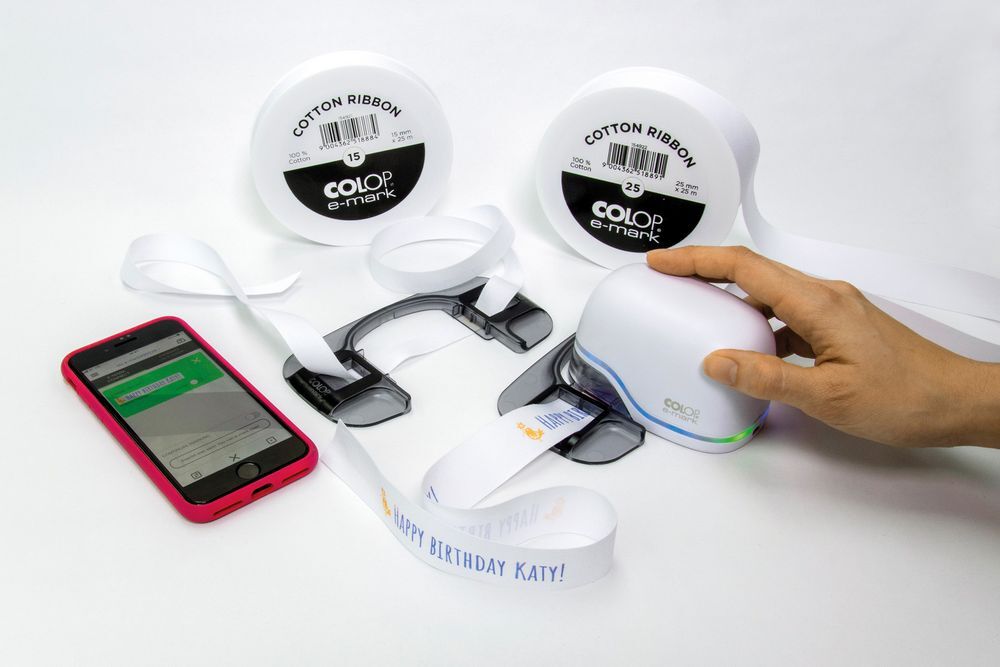 Лента Colop E-mark 15, белая арт.14158.60