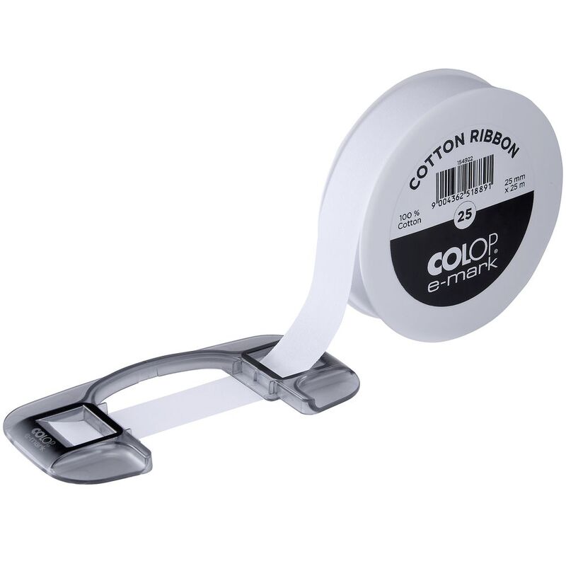 Лента Colop E-mark 25, белая арт.14159.60