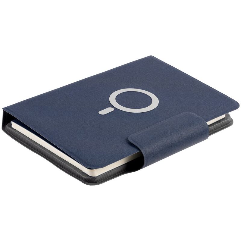 Органайзер с блокнотом и аккумулятором Oiro, синий арт.22001.40