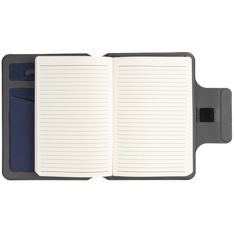 Органайзер с блокнотом и аккумулятором Oiro, синий арт.22001.40