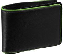 Кошелек Partinico, черный с зеленым арт.17975.39